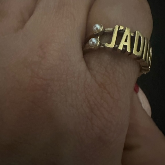 Christian Dior J’ADIOR Gold Pearls adjustable Ring - Picture 1 of 7